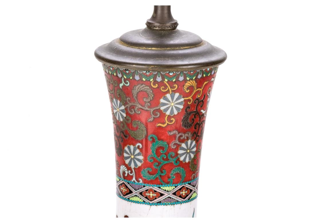 Vintage Closionne Vase Mounted As A Lamp For Sale 1
