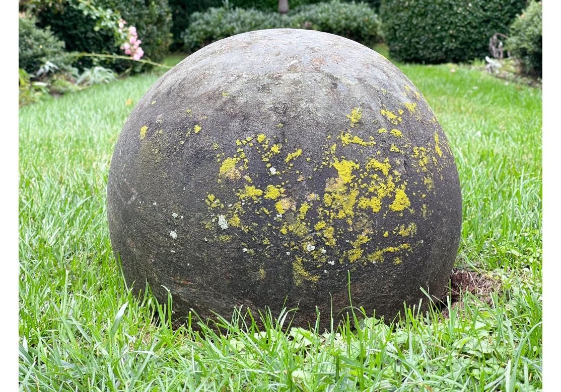 Adirondack Large And Fine Stone Garden Sphere For Sale