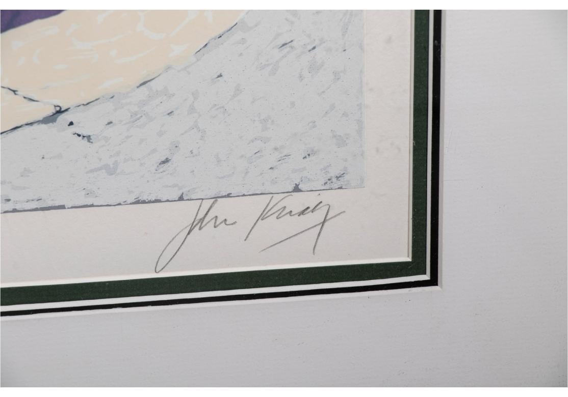 Serigrafie, John Kiraly (Am. B. 1943), Midday At Madame Ada's, Signiert & nummeriert (Laminat) im Angebot