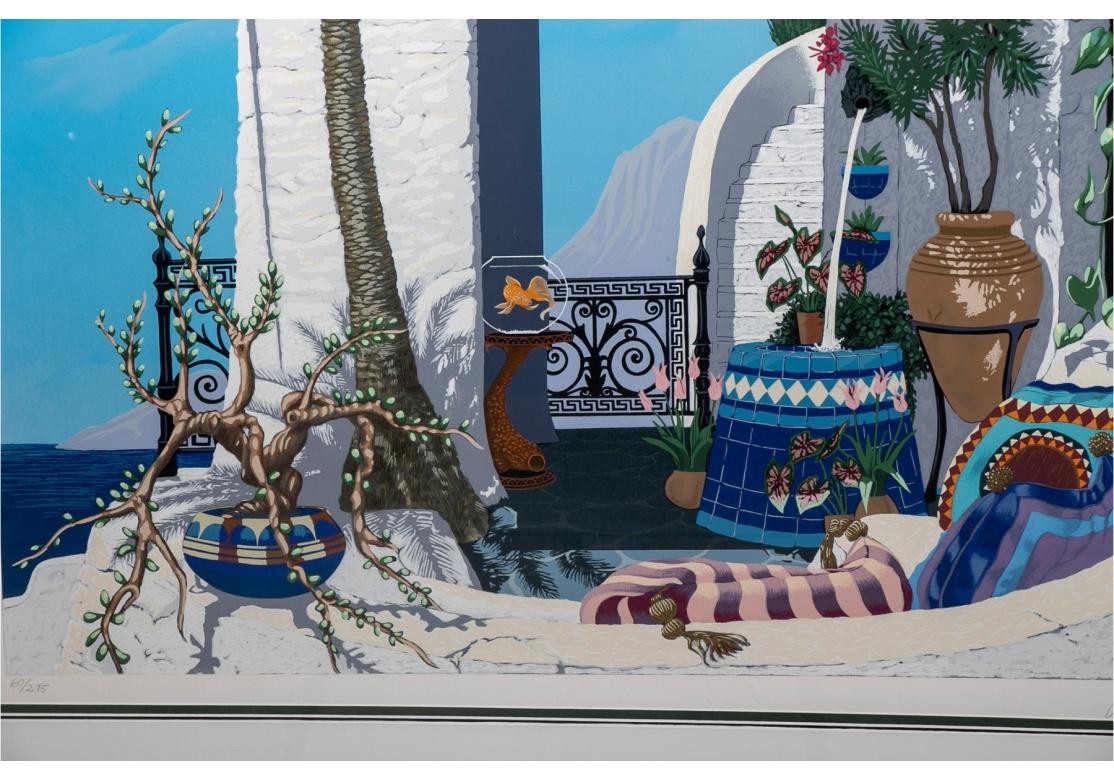 Serigrafie, John Kiraly (Am. B. 1943), Midday At Madame Ada's, Signiert & nummeriert im Angebot 1