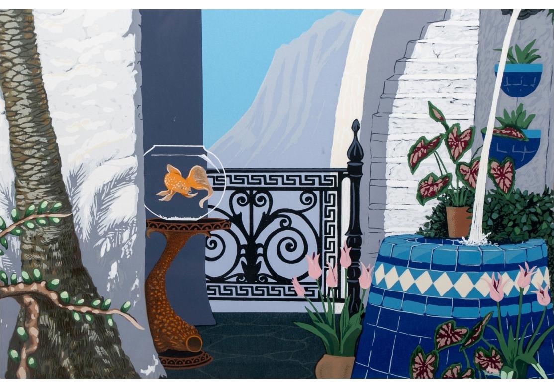 Serigrafie, John Kiraly (Am. B. 1943), Midday At Madame Ada's, Signiert & nummeriert im Angebot 4