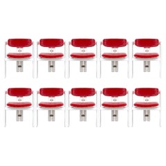 Set di 10 sedie di metà secolo Augusto Savini Pamplona