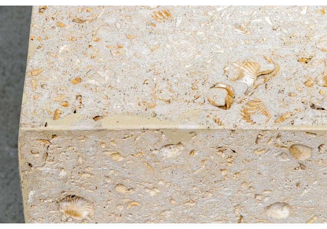 20th Century Travertine Cube Table For Sale