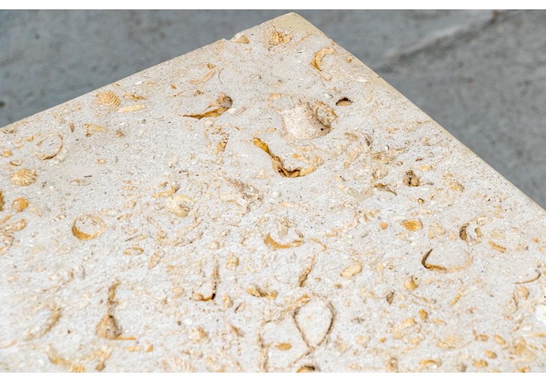 Travertine Cube Table For Sale 2