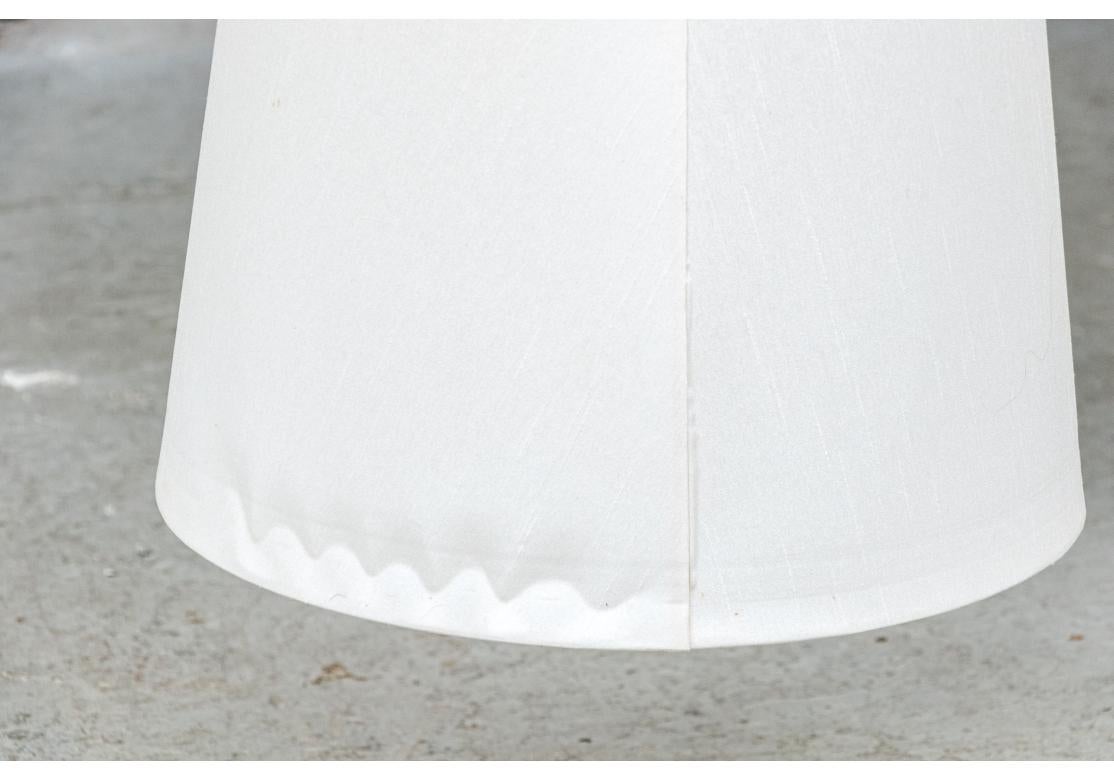 Large Three Light Linear Pendant Chandelier With Shades For Sale 3
