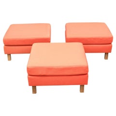 Fabric Ottomans and Poufs