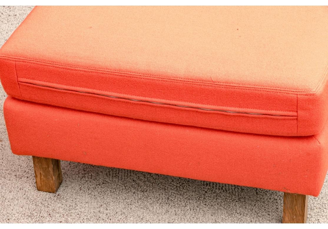 Fabric Contempo Concepts Modern Mid Century Three Piece Ottoman Set for Restoration For Sale