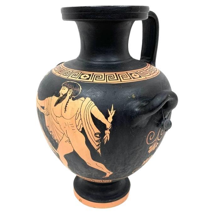 Grande brocca per acqua Hydria a figure rosse riprodotta dal museo greco in vendita