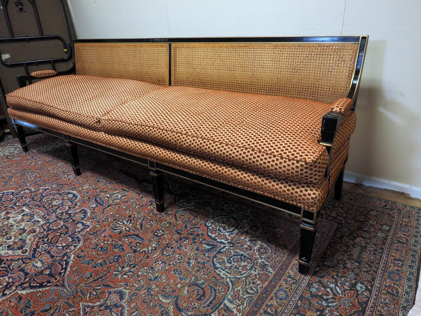 Unknown Classic Hollywood Regency Sofa in Custom Fabric