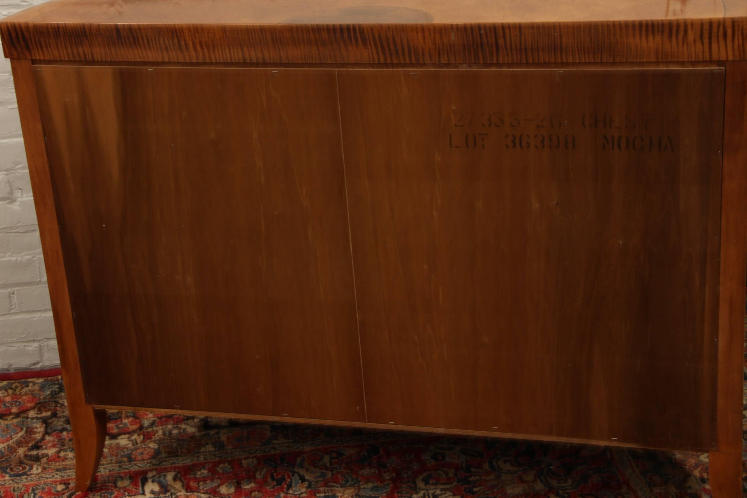 With great proportions having satinwood and parquetry inlay, checkerboard inlay along frieze. Cabinet reveals a single adjustable shelf.