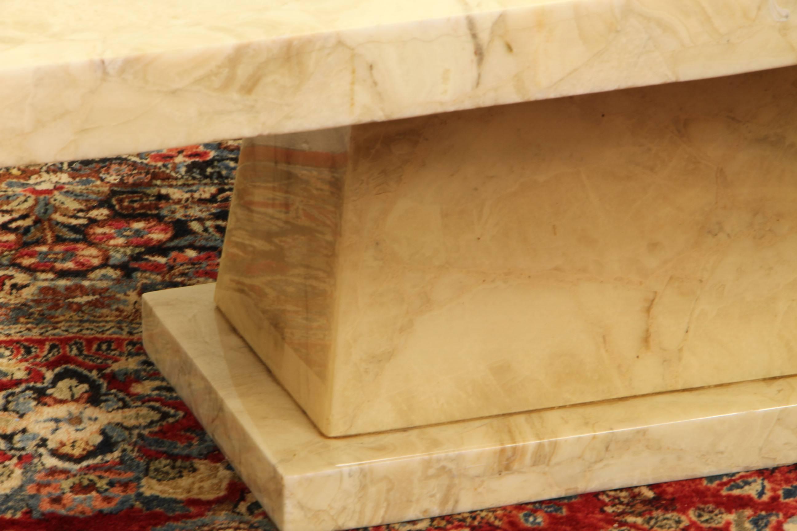 Mid-Century Modern Muller of Mexico Rectangular Onyx Table