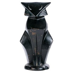Antique Hubley Attributed Art Deco Cast Iron Cat Doorstop