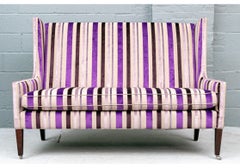 Lee Industries Wingback LoveseatLee Industries wingback loveseat showcases a dra
