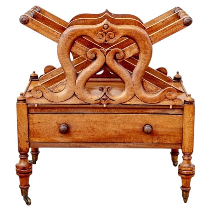 Very Fine English Regency Canterbury Circa 1820-1830 For Sale