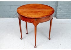 Period Victorian Octagonal Burl Work Stand On Carved Tripod Legs
