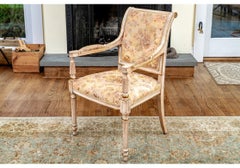 Set Of Eight Maison Jansen Attributed Directoire Style Dining Chairs