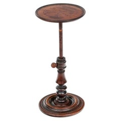 Antique Georgian Style Adjustable Wig Or Candle Stand