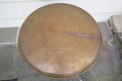 Antique Middle Eastern Brass Tray Table