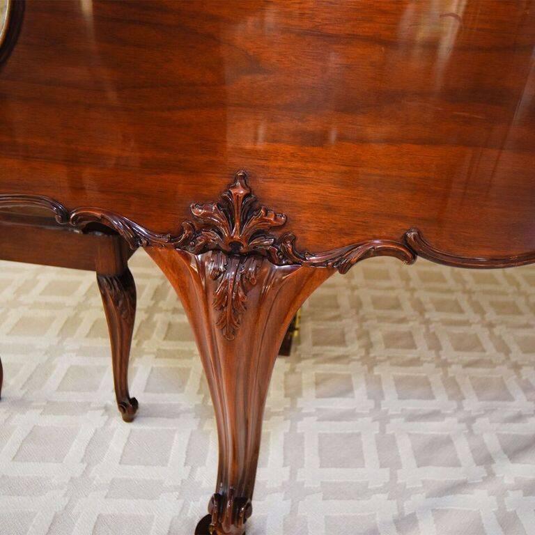 Signed Steinway Louis XV Walnut Grand Piano In Good Condition In Bridgeport, CT