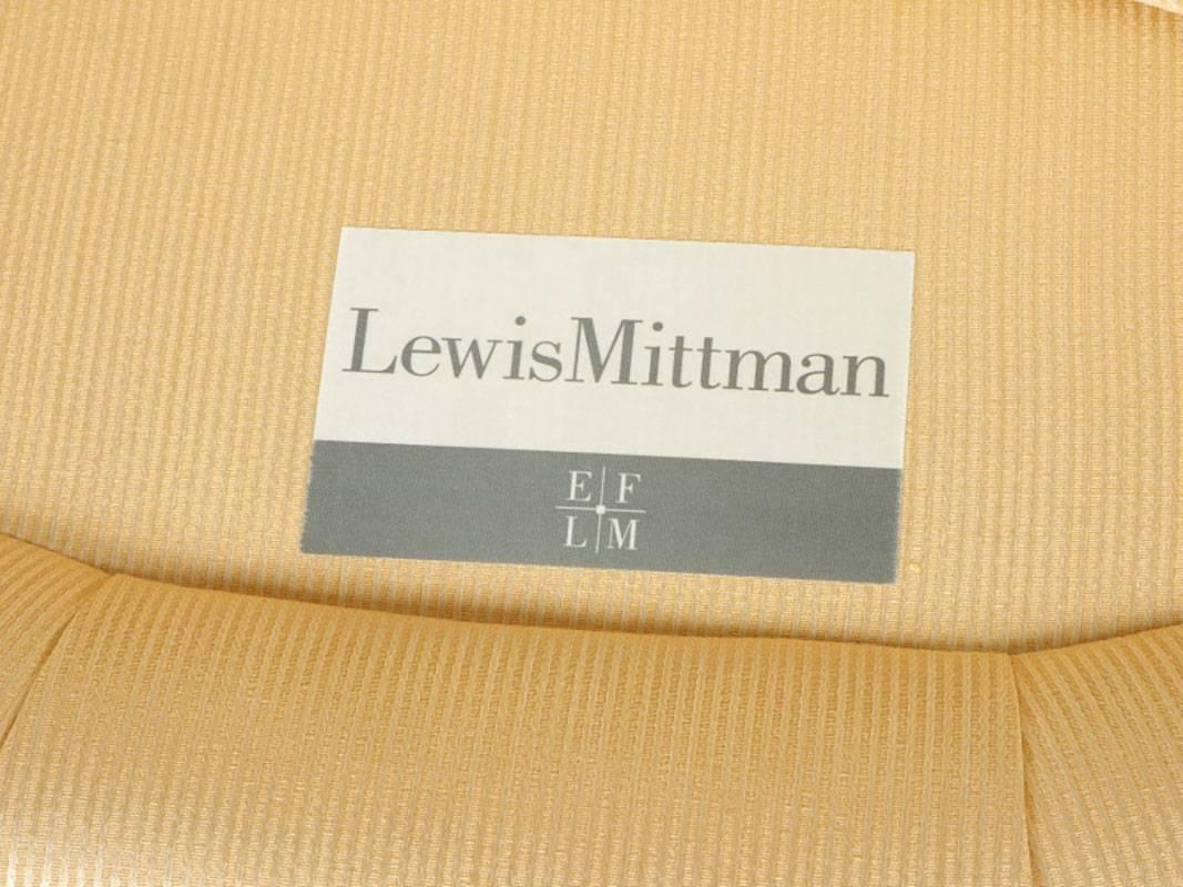 20th Century Pair of Custom Lewis Mittman Upholstered Bergeres