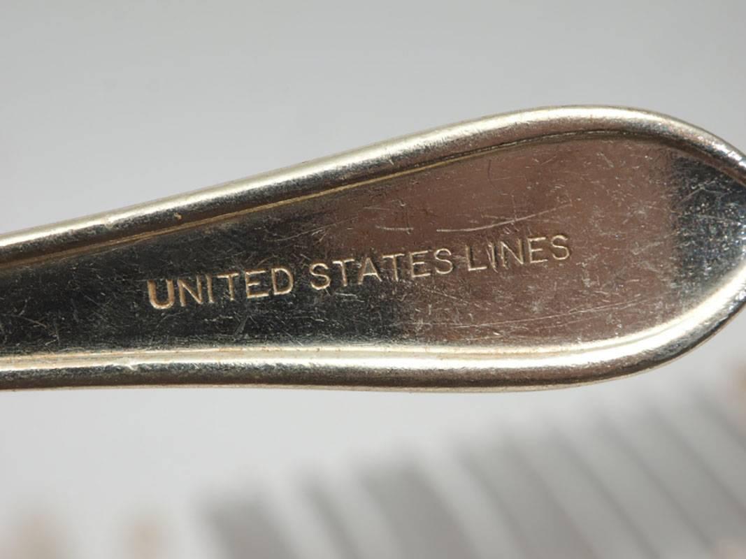 American 209 Serving Pieces from United States Lines For Sale