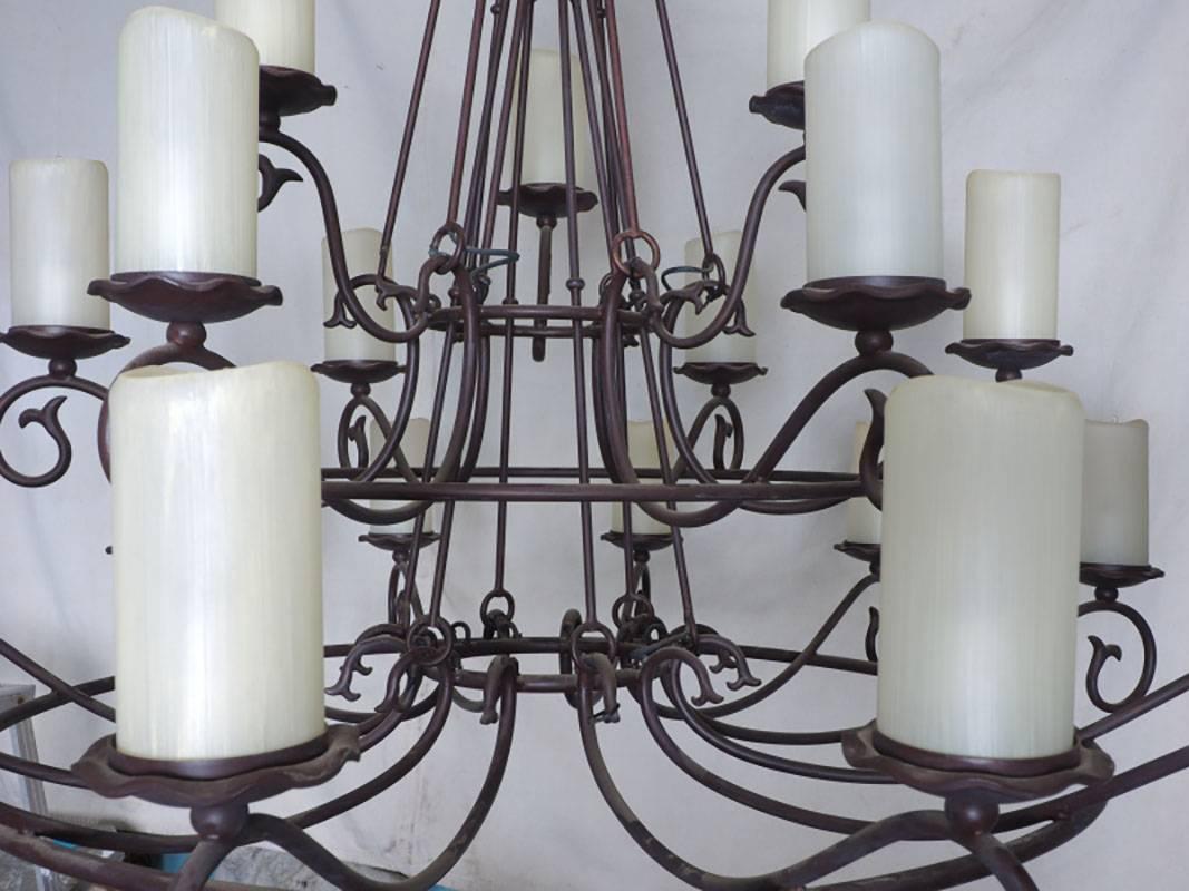 colonial wrought iron chandeliers