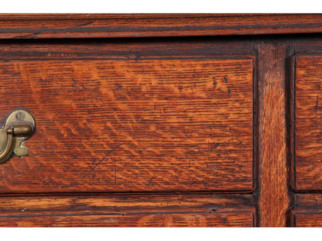 18th Century American Oak Cupboard in Two Parts 1