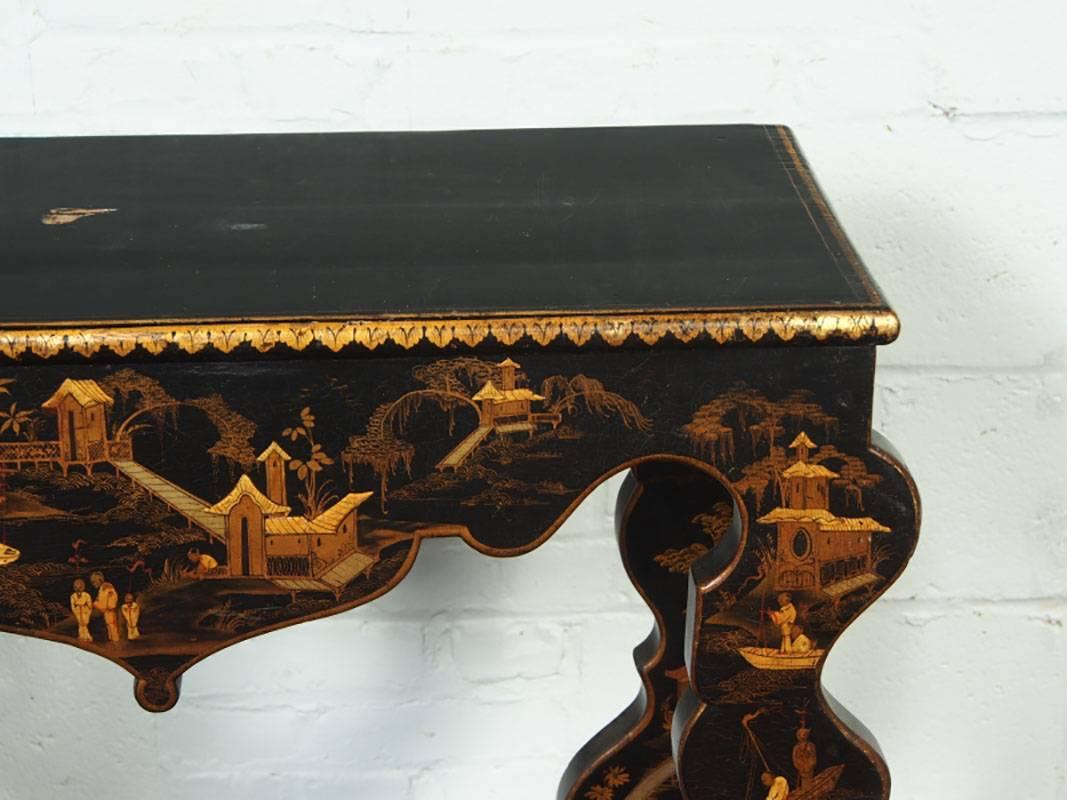 Vintage Chinoiserie Console Table 1