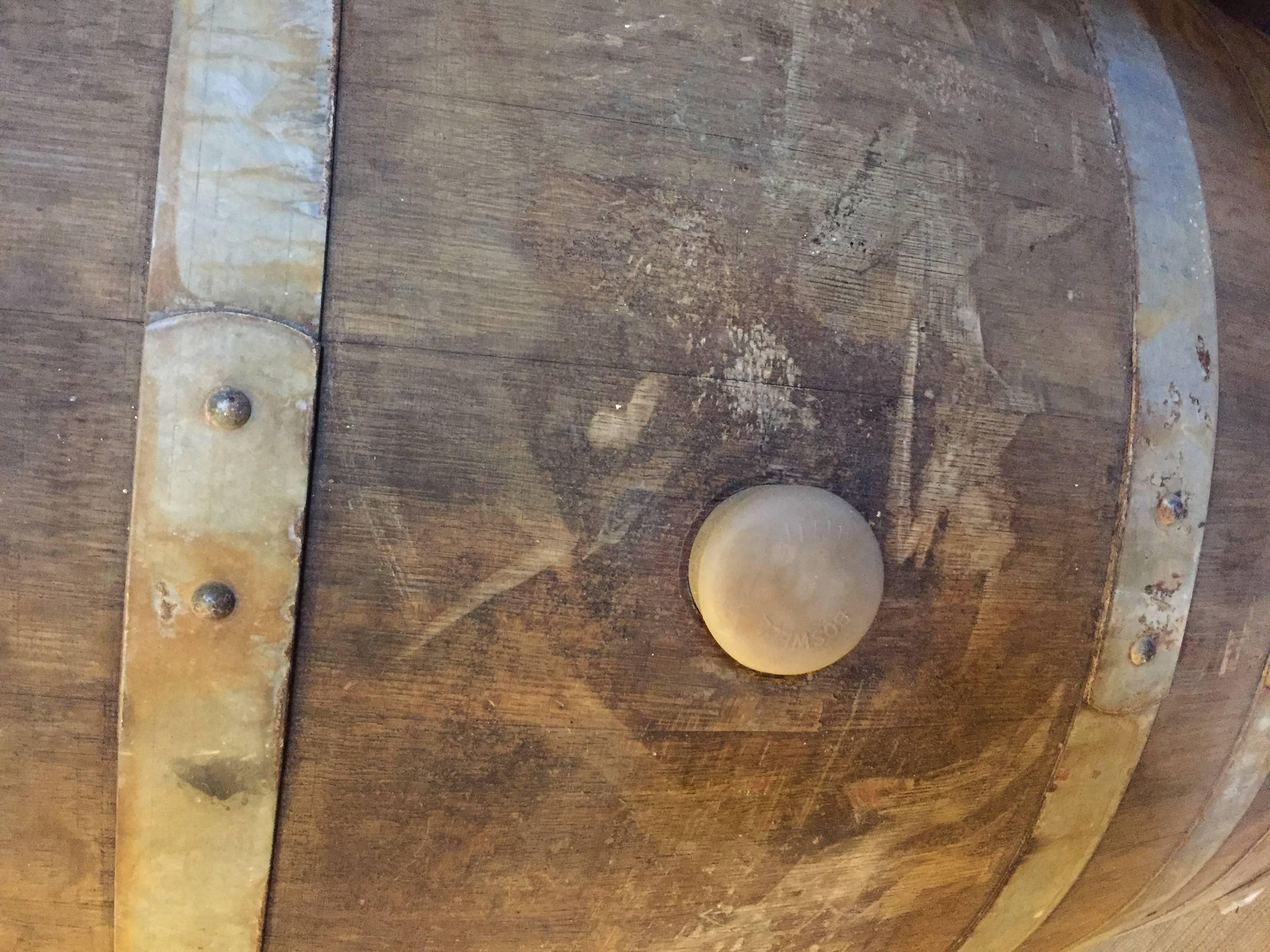 20th Century Vintage Oak Wine Barrel