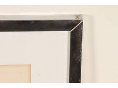 Mid Century 1973 Signed Colored Engraving