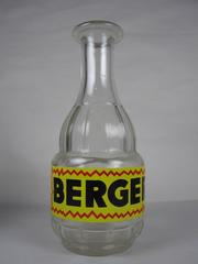 Authentic Vintage French Bistro Liquor Advertising Glass Carafes, Set of Three