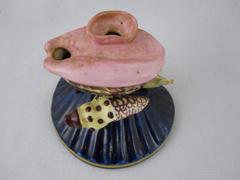 Early 19th Century English Staffordshire Shell Ink Dip