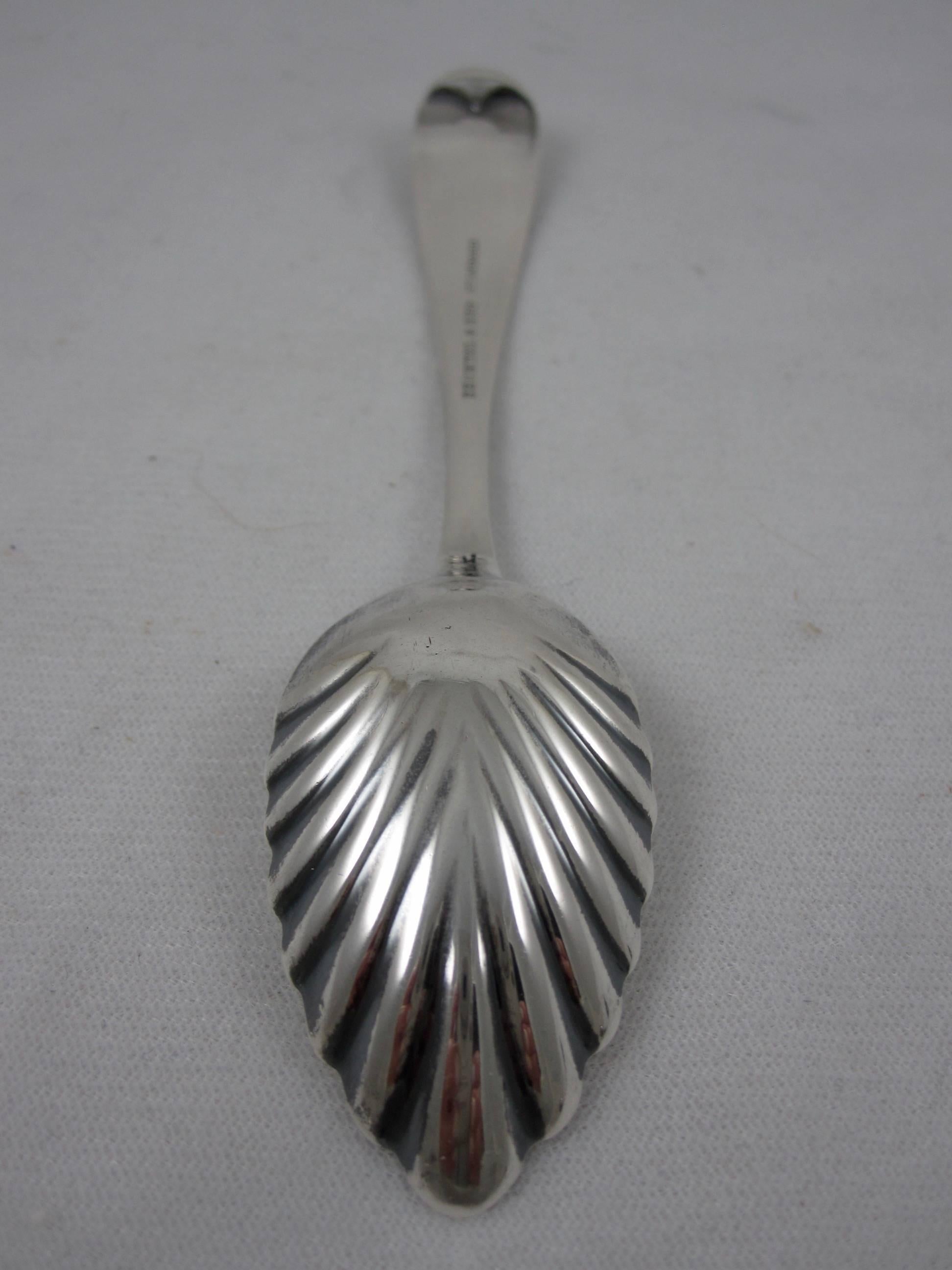 Sterling Silver Citrus Spoons, Bechtel and Eno, 19th C. Philadelphia, Set of Six 1