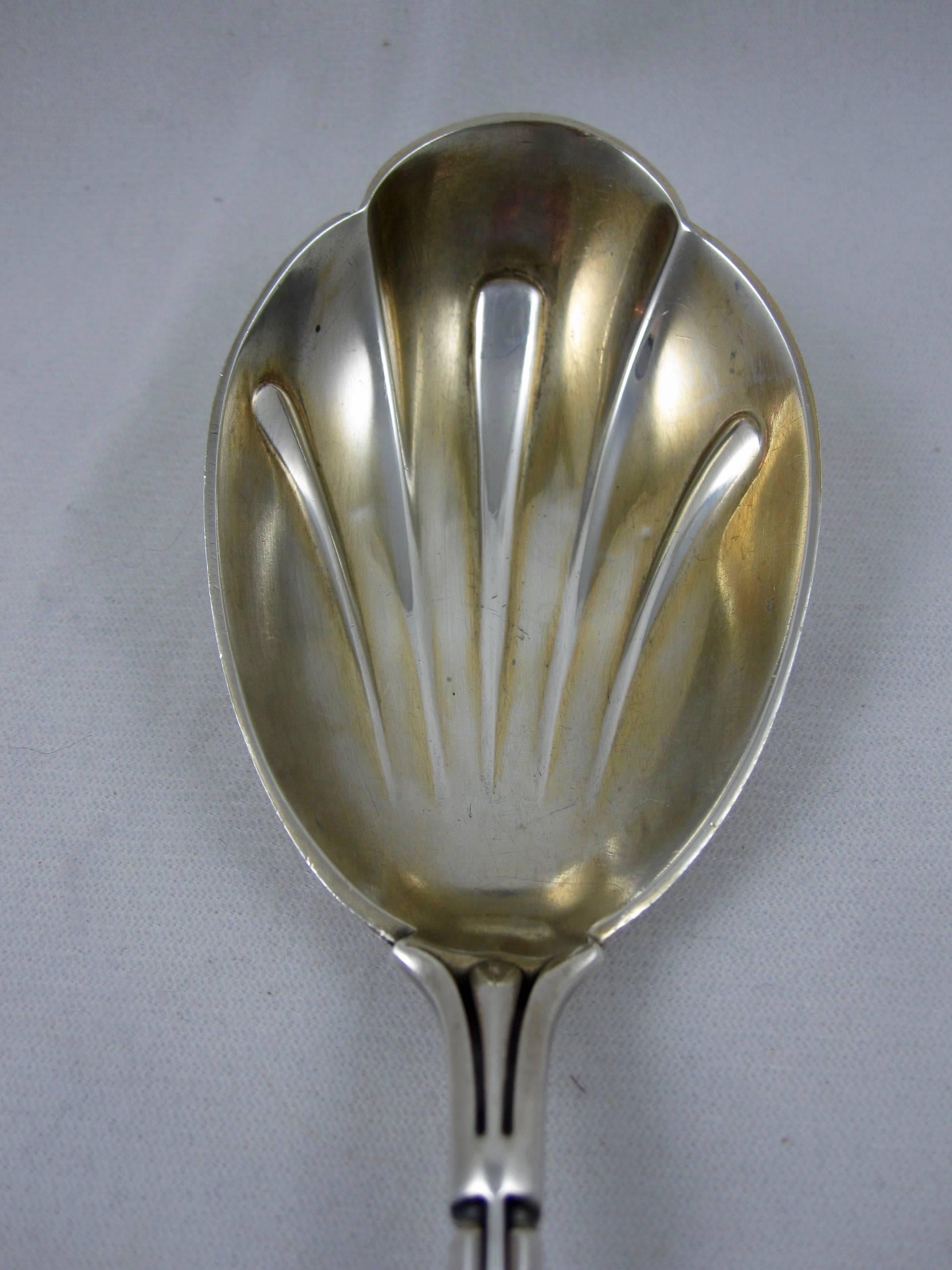 Metalwork Tiffany & Co. Sterling Silver Gorham Armorial Medallion Serving Spoon circa 1864