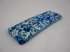 Enoch Wood & Sons English Pearlware Blue and White Transferware Knife Rest
