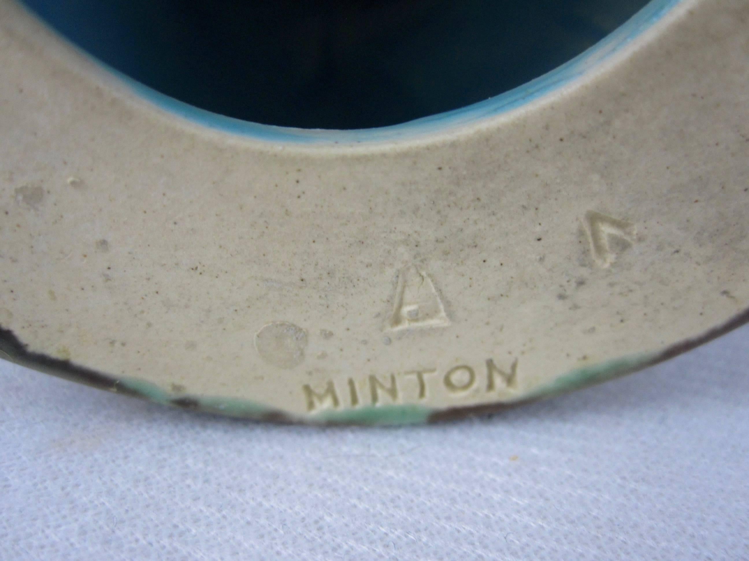 Earthenware Minton Majolica Carrier-Belleuse's Hogarth Figural Salt Cellars / Match Pots S/2