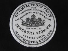 English Staffordshire Transfer Printed Chemists Toothpaste Pot, circa 1880