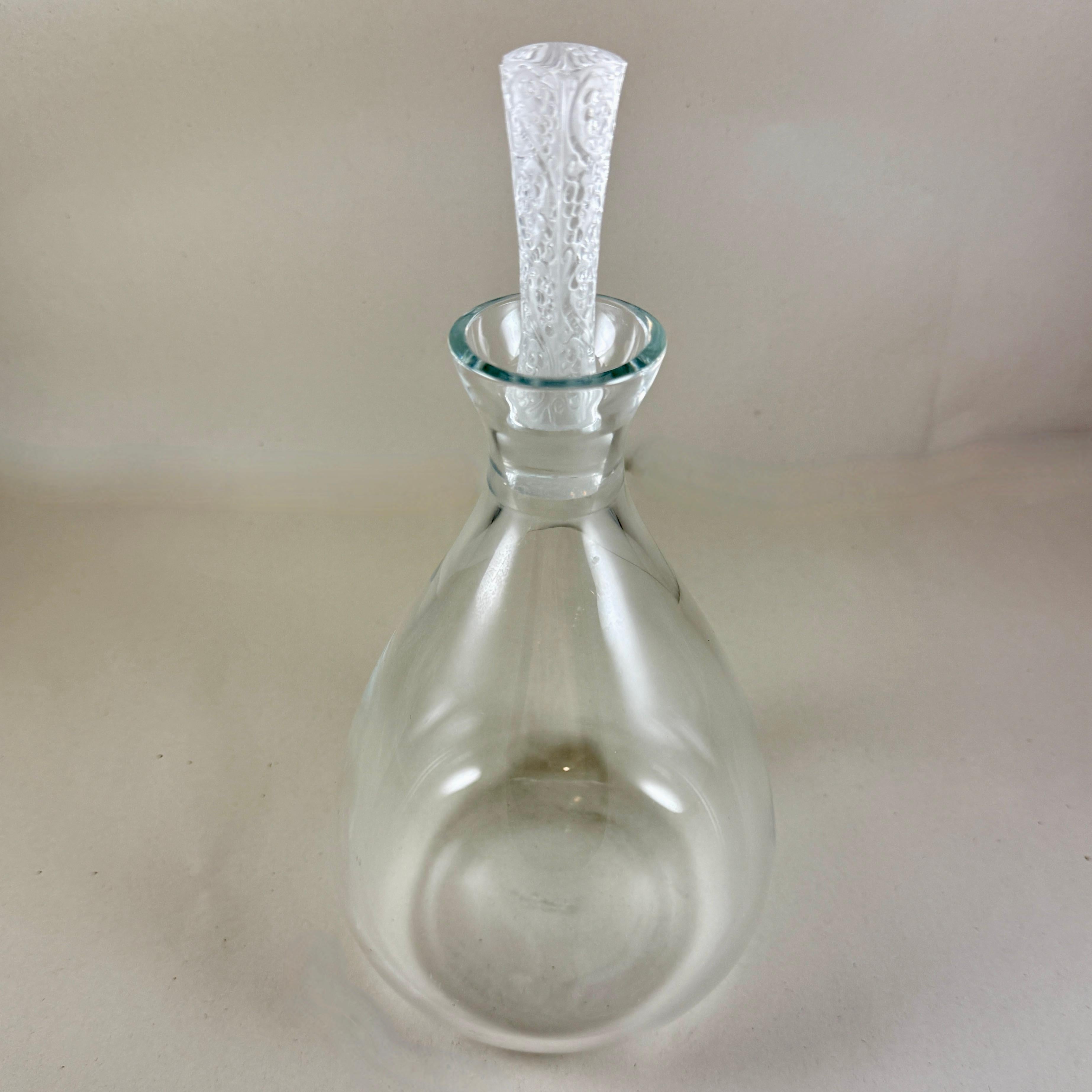 Art nouveau Carafe à décanter Phalsbourg en cristal de Lalique en vente