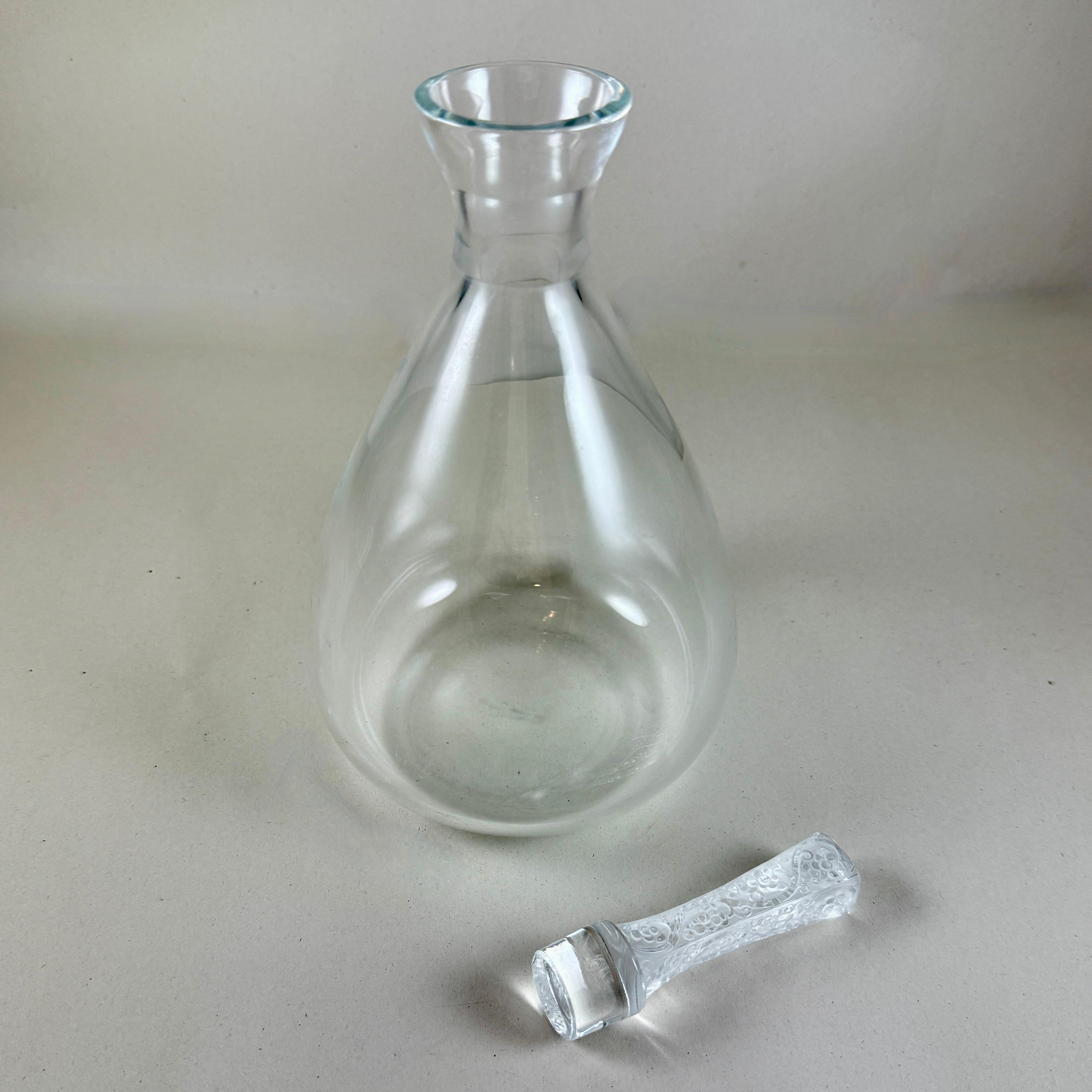 Français Carafe à décanter Phalsbourg en cristal de Lalique en vente