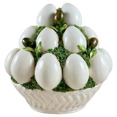 Cesto Topiary Egg & Oliver italiano di metà secolo