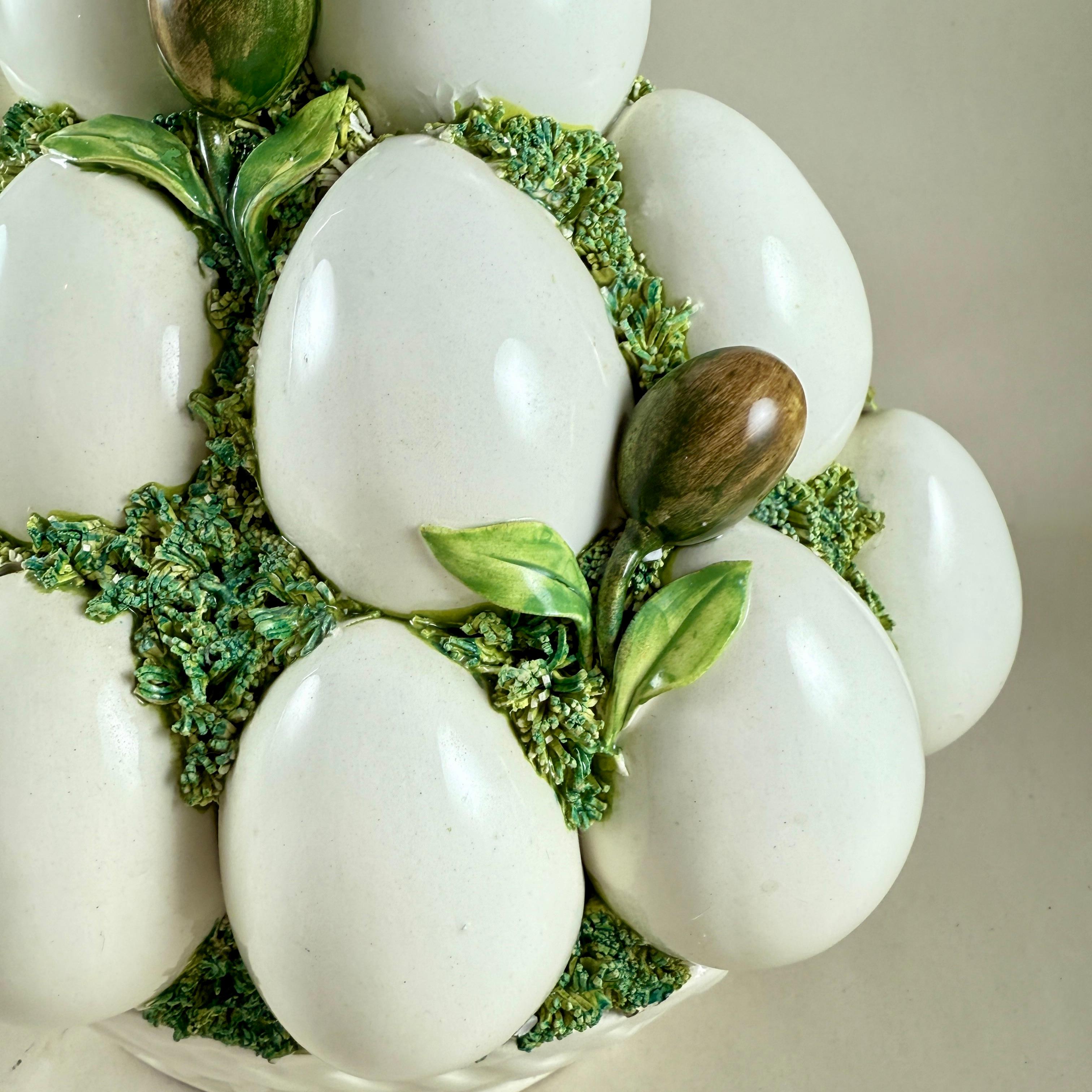 Cesto Topiary Egg & Oliver italiano di metà secolo in vendita 1