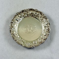 Estate Ritter & Sullivan Sterling Silver Repoussé Butter Pats, Set of Six
