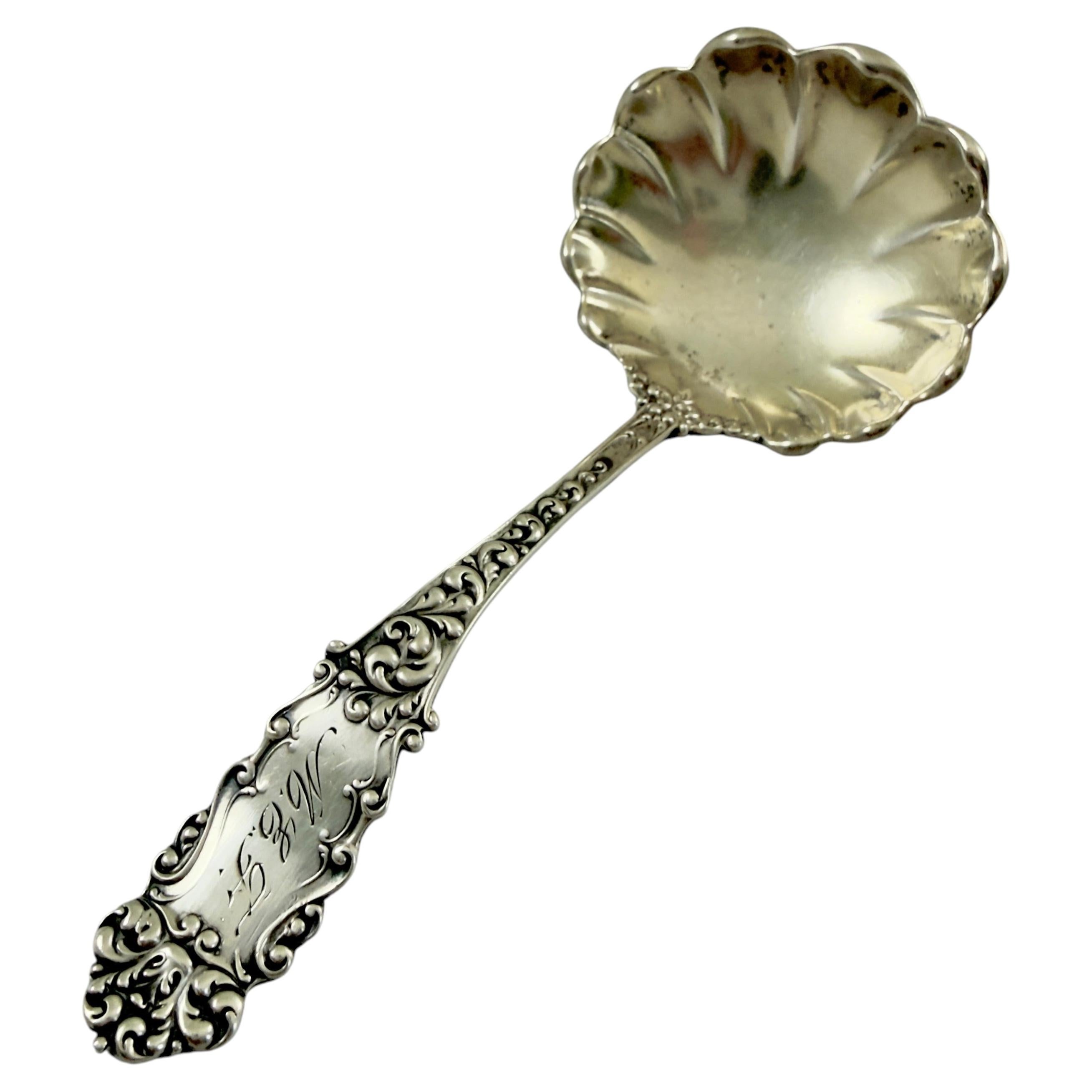 Pre-owned Wallace Silversmiths Wallace Watson Sterling Silver Victoria Pattern Sauce Ladle � 1890 In Brown