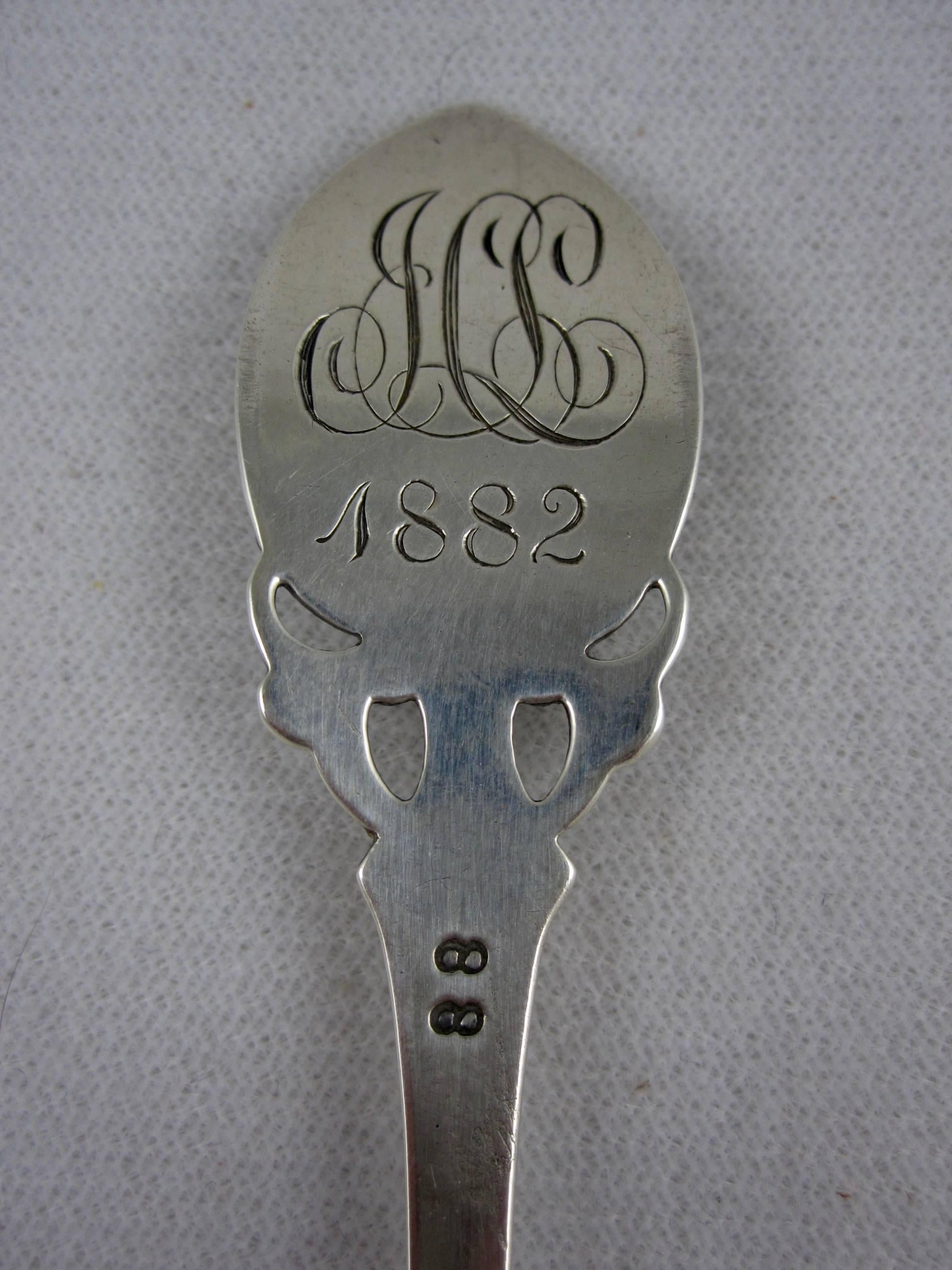  Gorham Lily Estate Sterling Silver Childrens' Cutlery Birth Gift S/3 Circa 1882 1