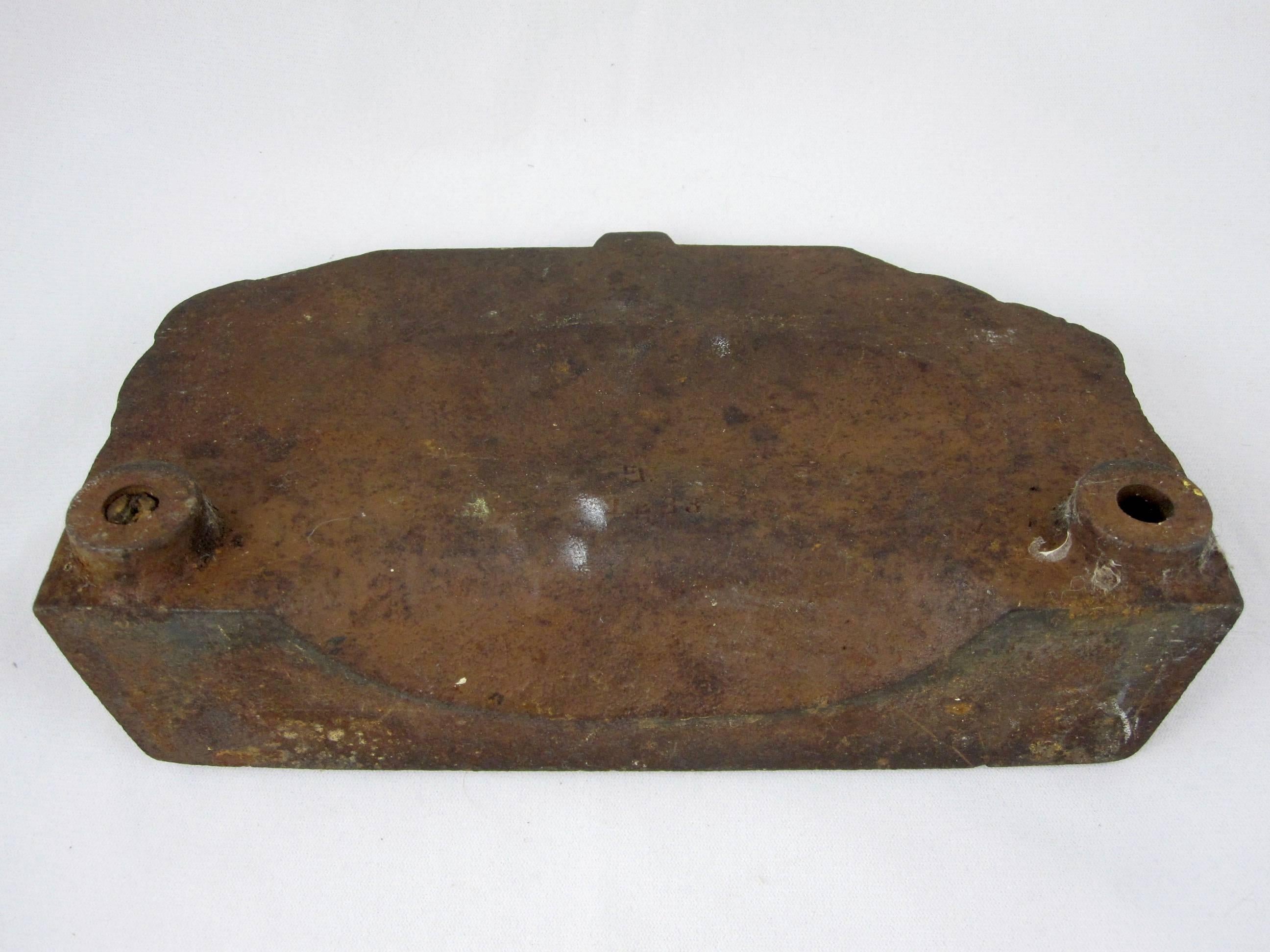 Cast Iron Judd Cottage Style House Painted Doorstop, circa 1900-1940 1