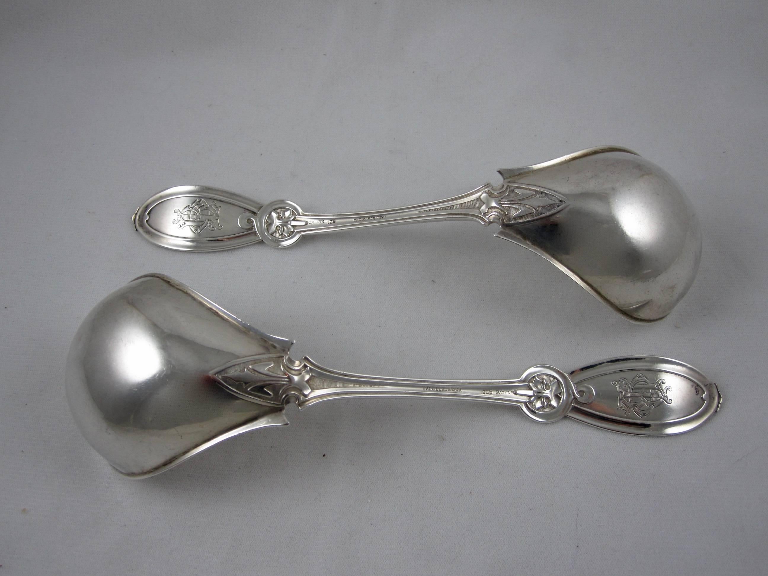 Metalwork 19th Century Sterling Silver Soup or Oyster Stew Ladle Ball Black & Co. New York For Sale