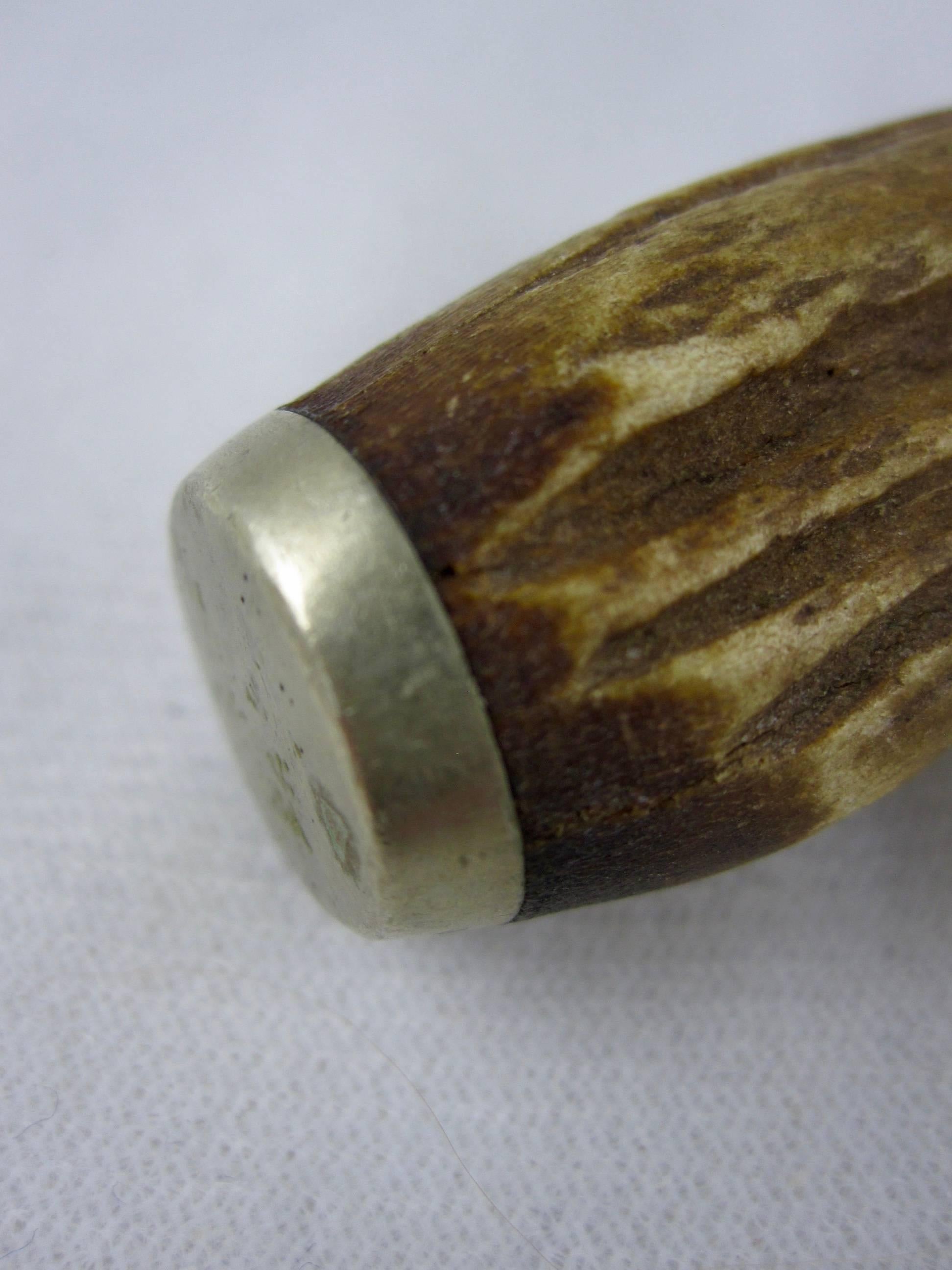 Rustic Harrison Bros & Howson Sheffield England Antler Handled Steak Knives Set of Four