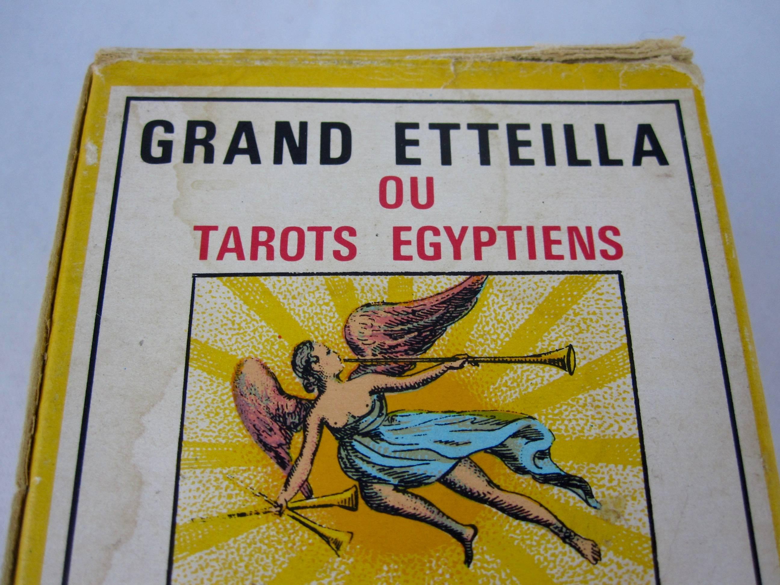 Vieux Jeu de Tarot Français:: le Grand Etteilla:: B.P.Grimaud Bon état à Philadelphia, PA