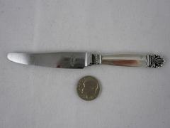 Georg Jensen Danish Sterling Silver Acanthus Pattern Small Spreader/Knife