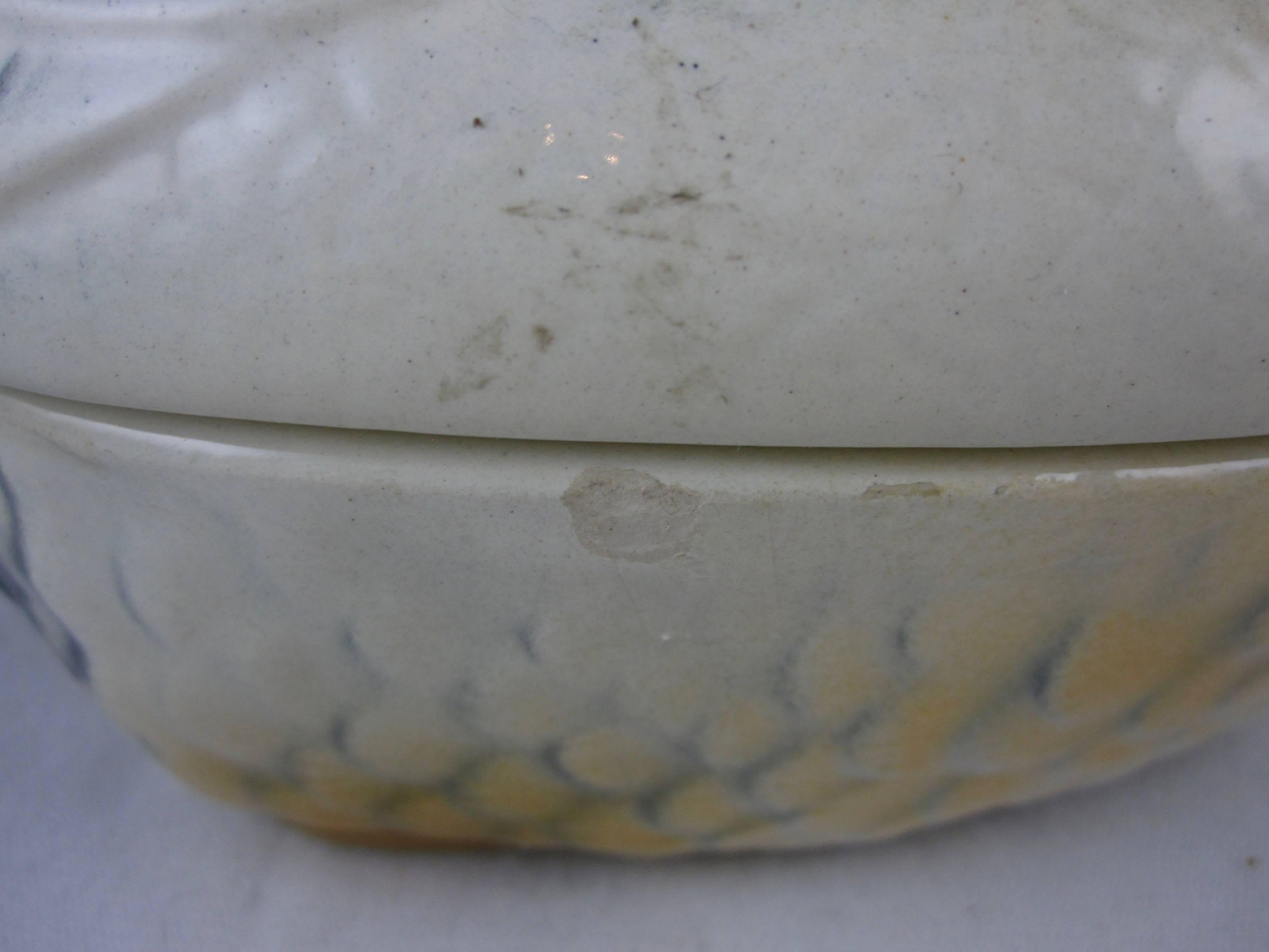 Vintage Mid-Century French Faïence Figural Duck Pâté Terrine 1